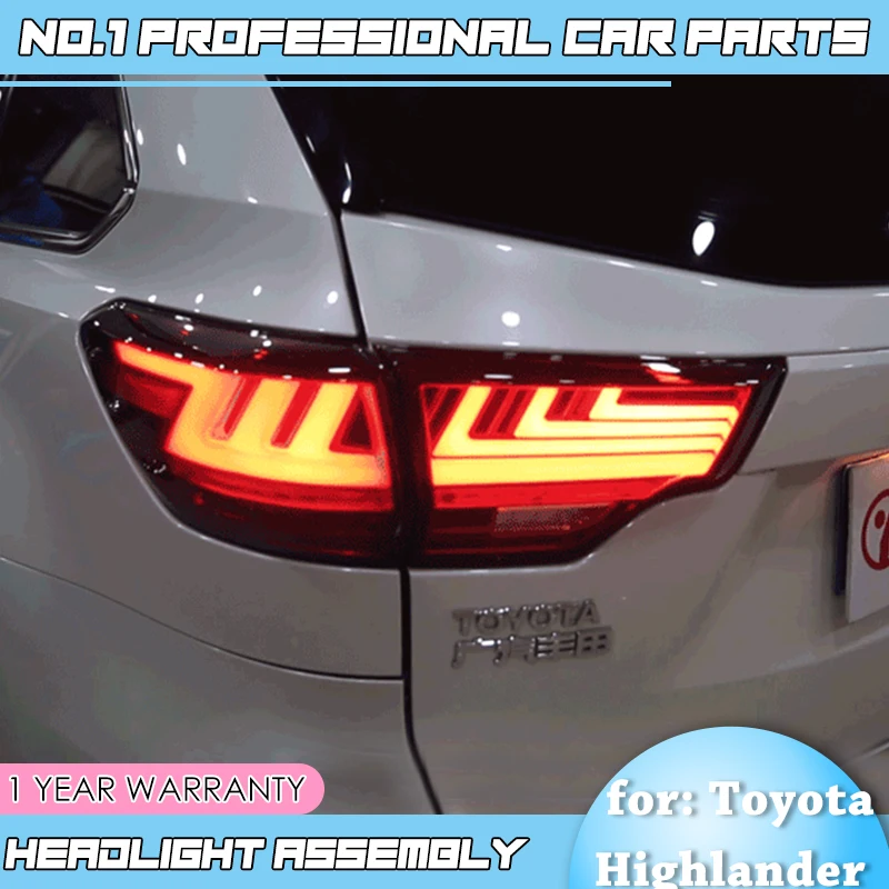 Automobilių reikmenys Toyota Highlander Uodegos Šviesos Užpakaliniai Žibintai-2019 Naujas Kluger LED 