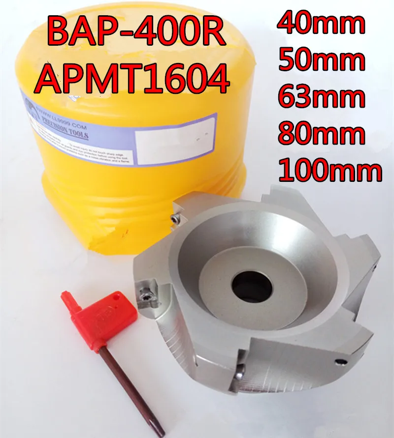 BAP-400R 40mm 50mm 63mm 80mm 100mm Naudoti įterpti APMT1604 Frezavimo pjovimo peilis patiekalas