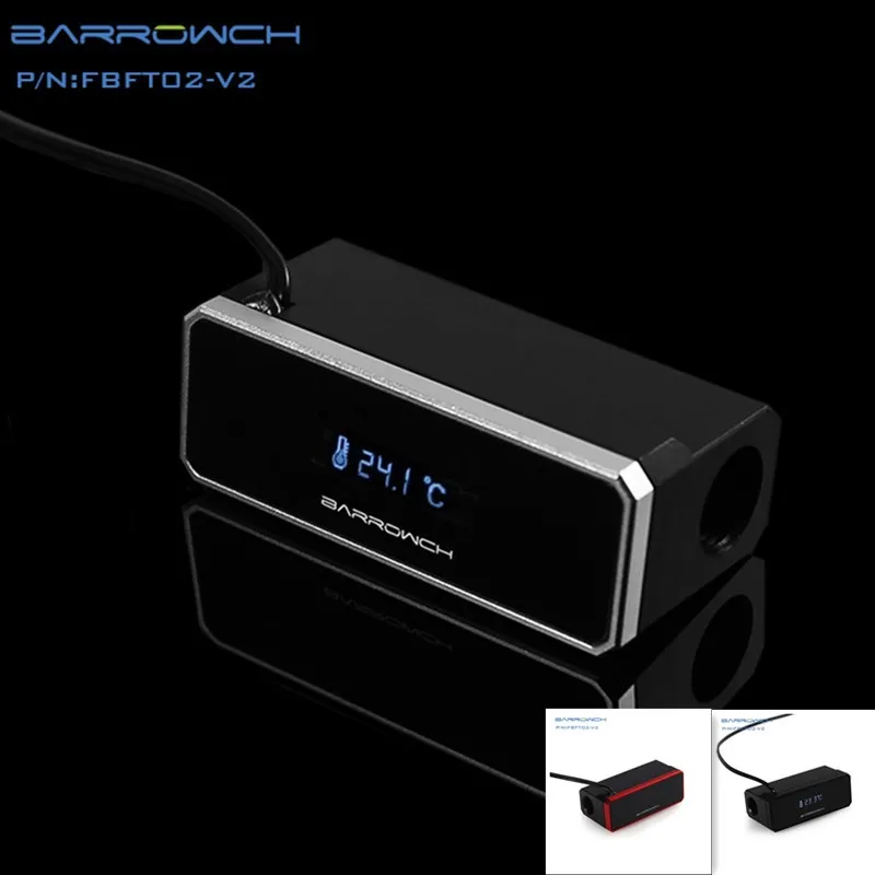 BARROWCH FBFT02-V2, Vandens Aušinimo Temperatūros Matuoklis, OLED Skaitmeninis Smart Ekranu, Realaus laiko Temperatūra
