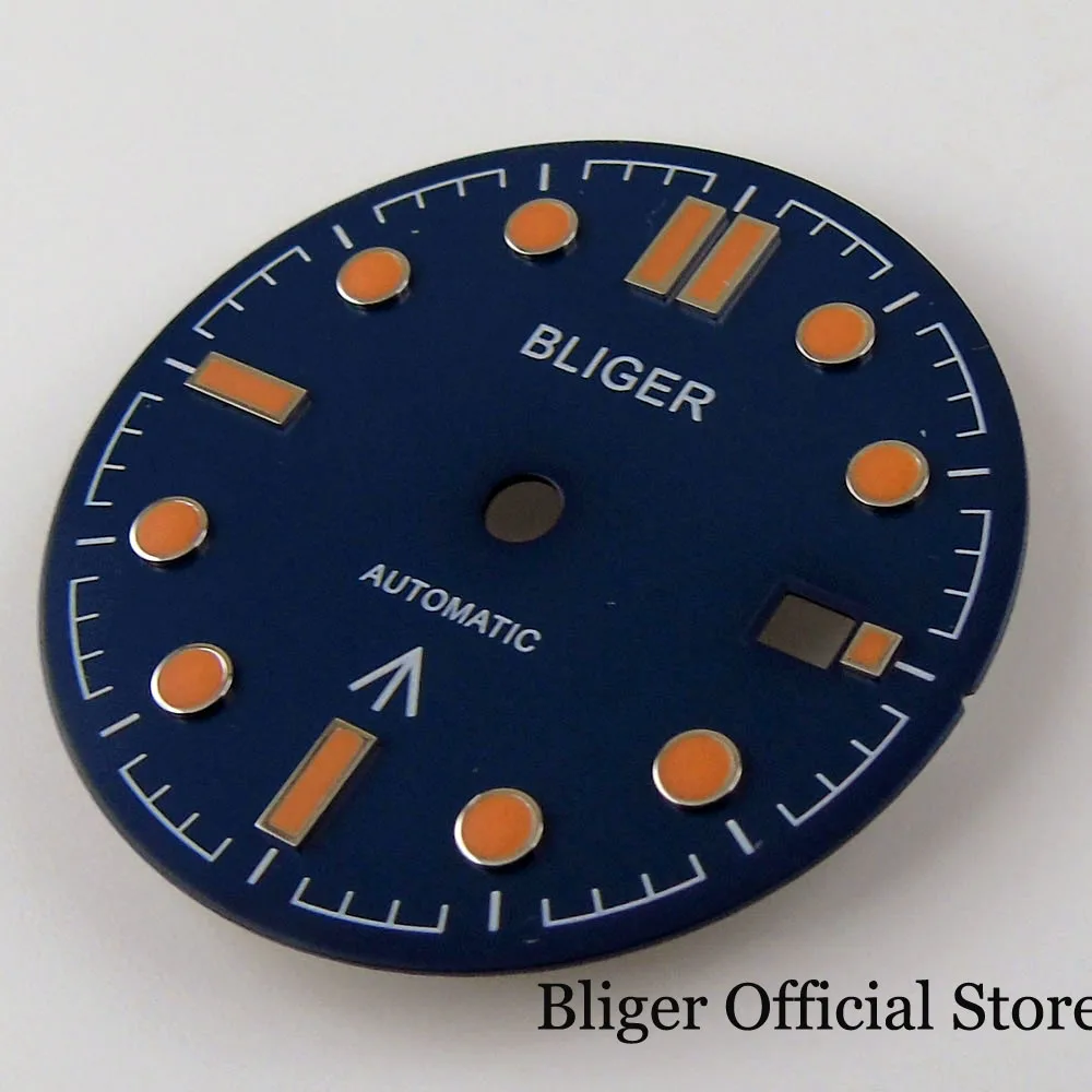 BLIGER 31mm Automatinis laikrodis Ciferblatas Data Diaplay už MIYOTA MINGZHU 2813