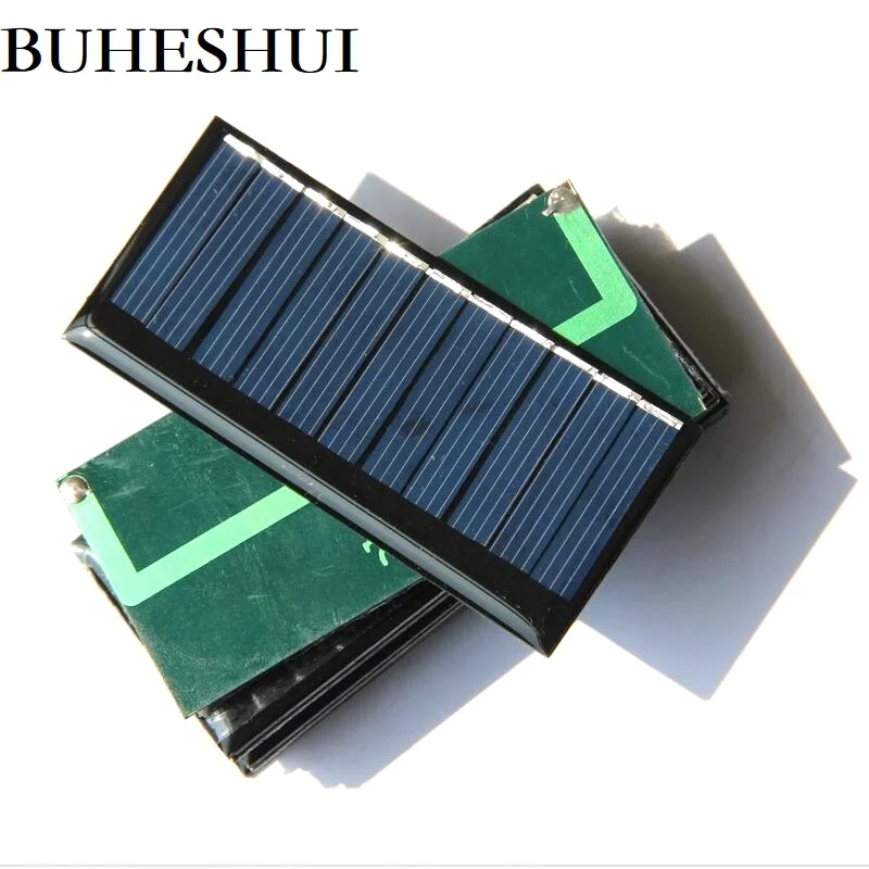 BUHESHUI 5.5 V 60MA 0.33 W Mini Saulės Kolektorių Saulės Energijos 3,6 V Baterija Saulės Elementų 35*75*3MM, 5vnt/lot Nemokamas Pristatymas