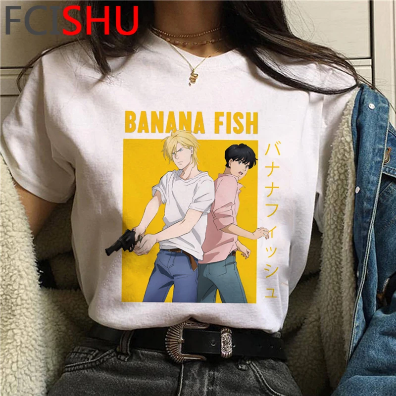 Bananų Žuvų vasaros top marškinėliai vyrams tumblr kawaii harajuku kawaii derliaus viršuje tees marškinėliai balti marškinėliai grafinis tees