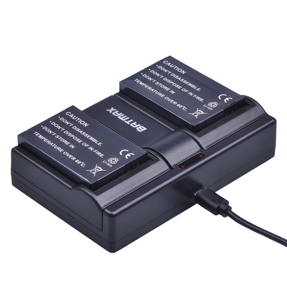 Batmax FXDC02 USB Dual Channel Baterijos Įkroviklio Drift 72-011-00 FXDC02 CFXDC02 HD Dvasios Dvasia-S HD720 Kameros baterija