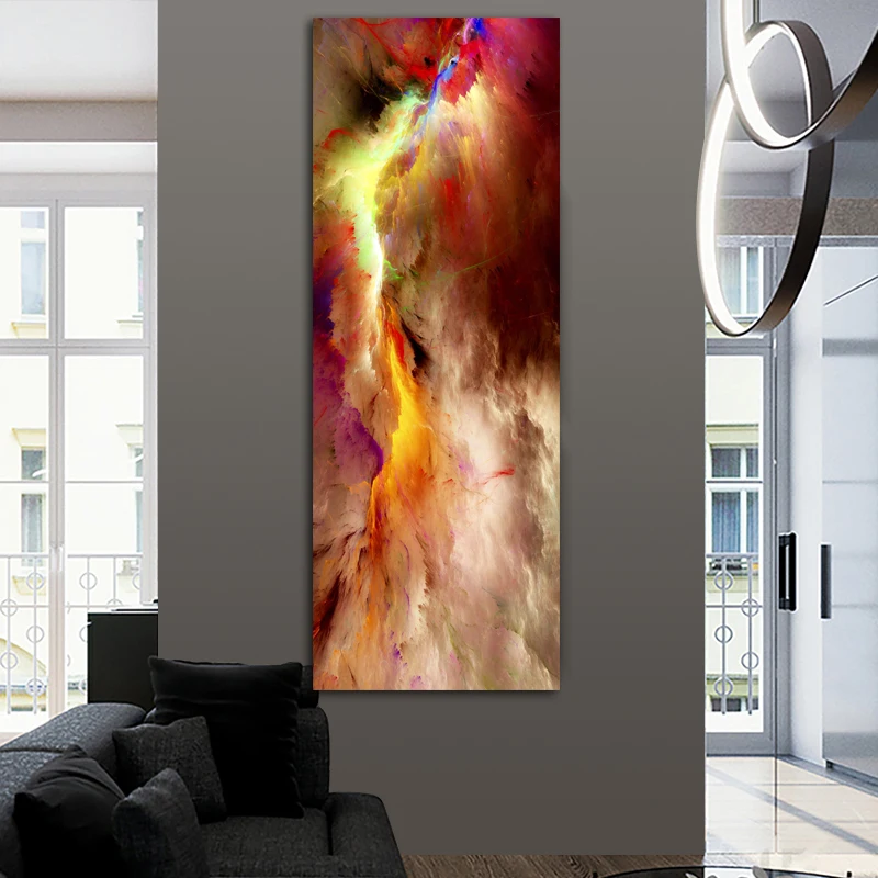 CHENFART Drobė Sienos Menas abstraktus debesų spalvinga aliejus, tapyba, plakatas ir spausdinimo Sienos Nuotraukas Kambarį Namų Dekoro