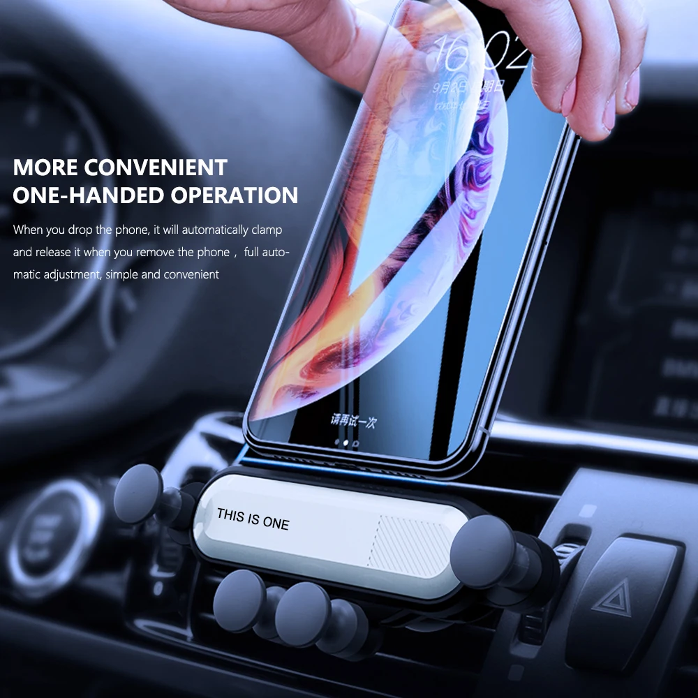 CMAOS Svorio Automobilio Savininkas Telefono Automobilių Oro Angos Įrašą Mount Nėra Magnetinių Mobiliojo Telefono Laikiklis GPS Stovėti iPhone XS 6 