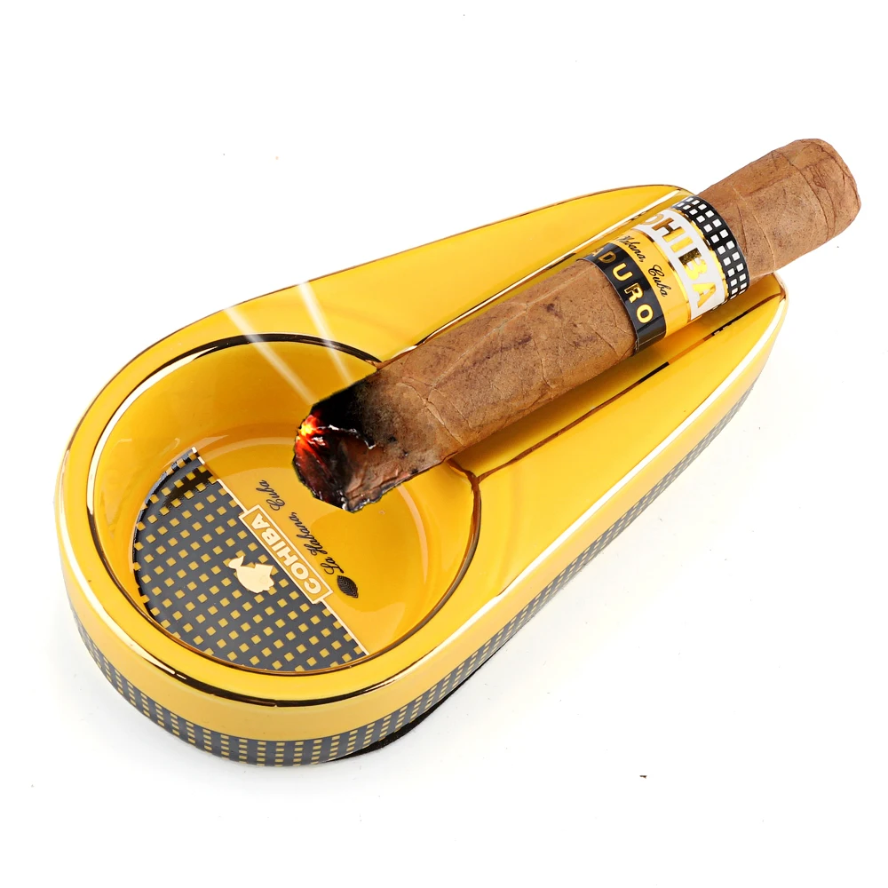 COHIBA Keramikos Cigarų Peleninę Nešiojamos Peleninės Kišenėje Kelionės Cigarečių Pelenų Dėklas 1 Turėtojas Mini Peleninę Cigarų