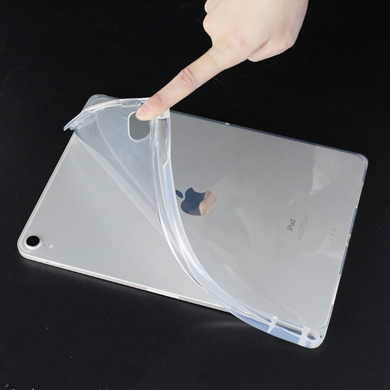 Case for iPad Pro 11 colių 2020 Padengti Skaidriu Aišku, TPU Silicio Tablet Case for iPad Oro 2/1 9.7 2018 Pro 10.5 Mini Funda