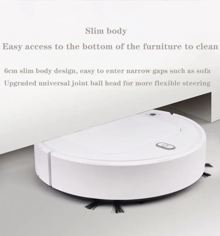 Daugiafunkcinis Dulkių siurblys Smart Floor Cleaner 4-In-1 USB Įkrovimo Valymo Robotas Sauso Drėgno Valymo Dulkių siurblys