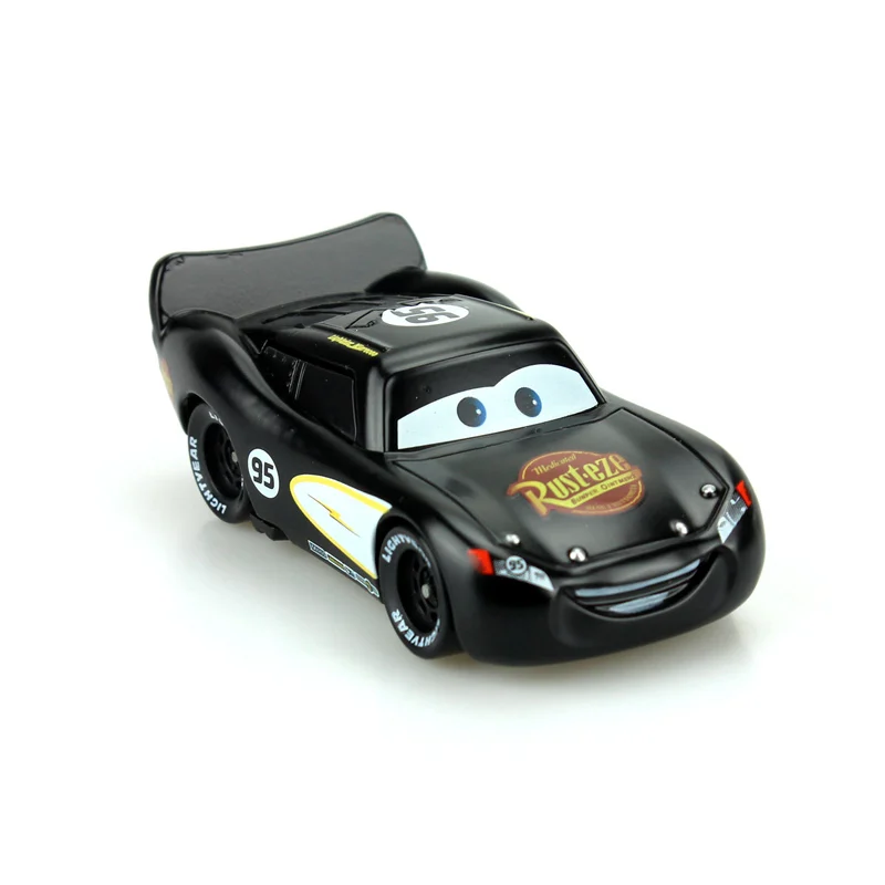 Disney Pixar Automobilių Animacinių Filmų Automobilis Juodos Spalvos Dažais Apšvietimo McQueen 1:55 Masto Diecast Metalo Lydinio Modle Automobilių Mielas Žaislai Vaikams Dovanos