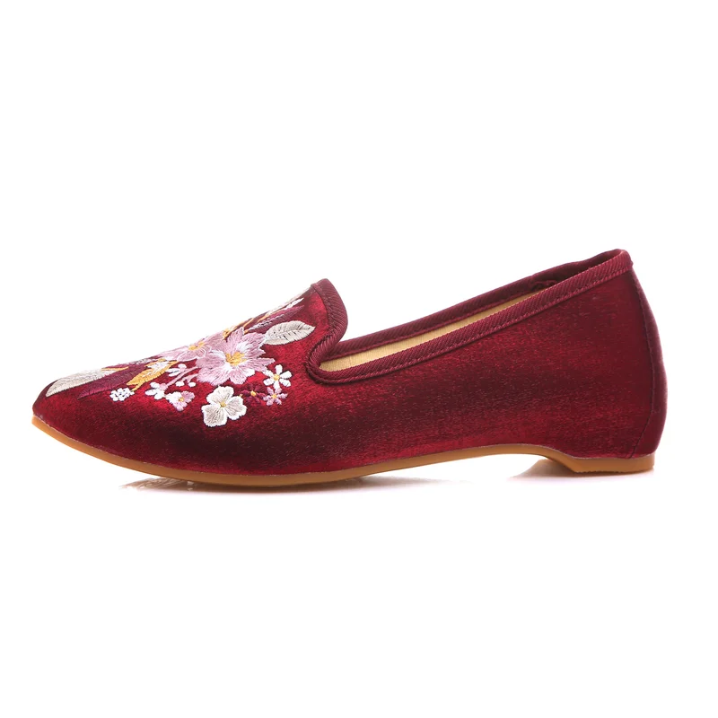 Dydis 34-43 mulų moteriški batai butai šlepetės pavasario vasaros siuvinėjimo Tang Dinastijos Kinų retro stiliaus mokasīni, zapatos de mujer