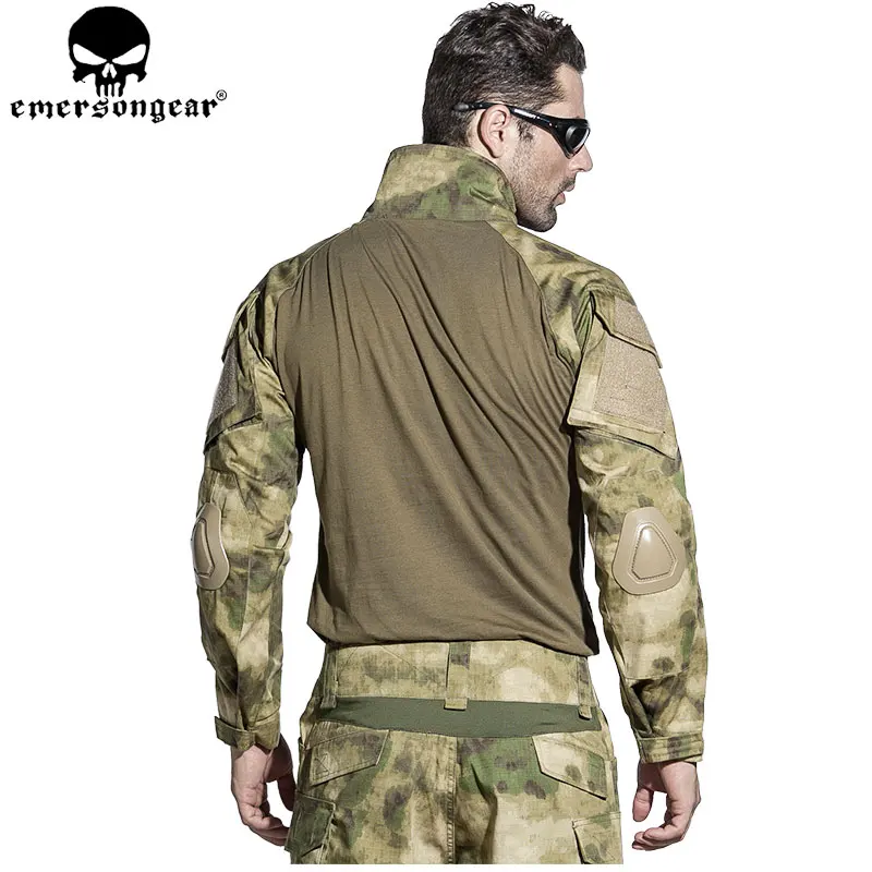 EMERSONGEAR Gen2 BDU Combat uniform Tactical Marškiniai, Kelnės su Alkūne antkelius Kariuomenės Kamufliažas, Medžioklės Drabužių ATFG EM6922