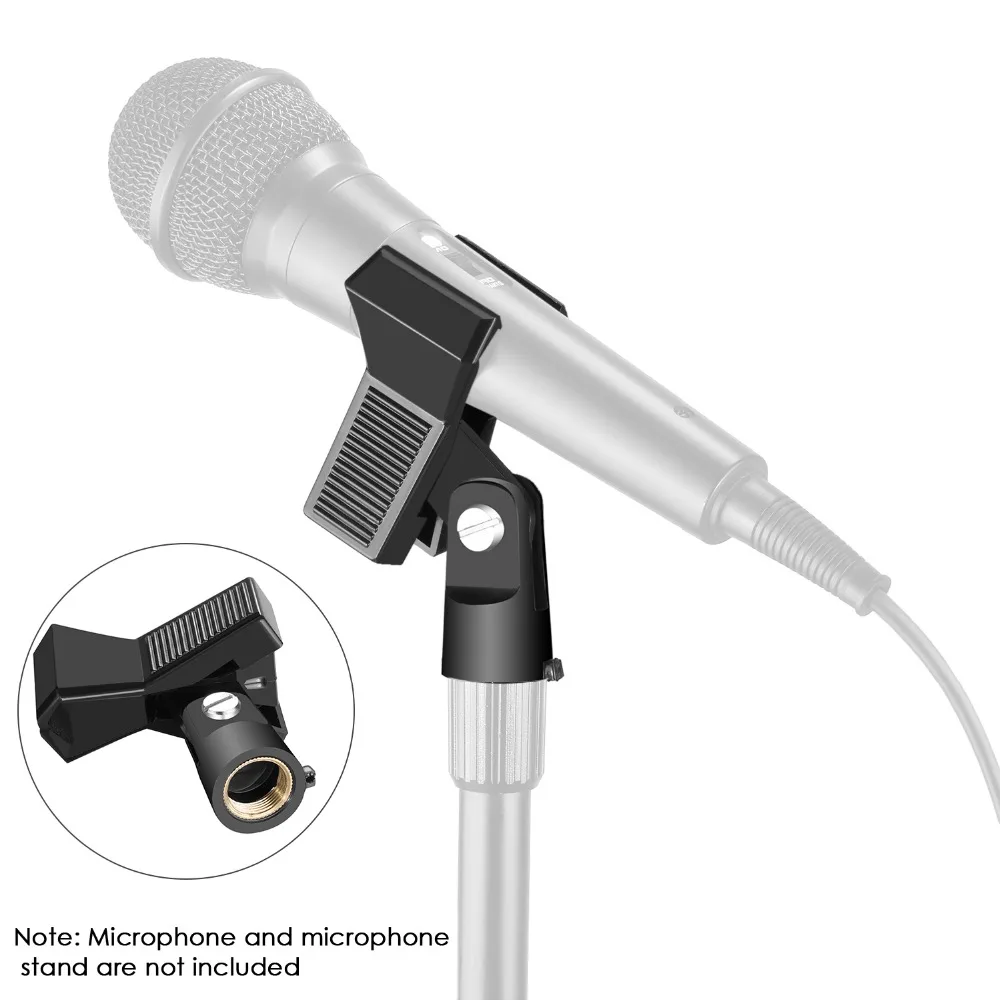 Eewer 3 pakuotės Mikrofonas Įrašo Apkaba Laikiklis Mikrofono Stovo su 5/8 colio Varžtą ir Mikrofono, Per 22 MM-35 MM Skersmens