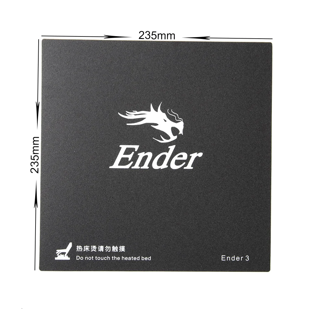 Ender-3/CR-20 Lova Nuimamas Plokštės 3D Spausdintuvas Platforma Šildomos Lova Statyti Paviršiaus 235x235x1mm už Inspektas