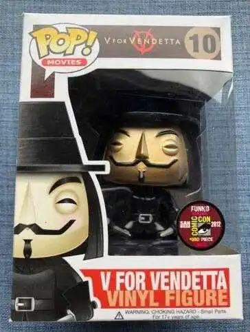 FUNKO POP Filmai V for Vendetta 10# Vinilo Veiksmų Skaičius, Aukso Modelio Surinkimo Modelis Žaislas