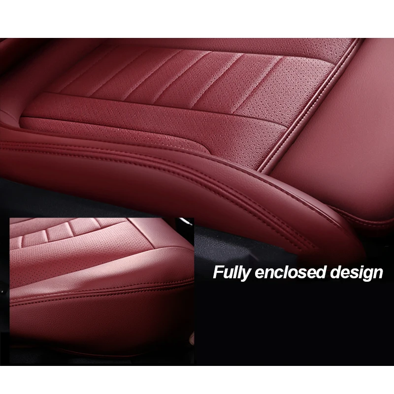 FUZHKAQI Užsakymą Oda automobilių sėdynės apima Hyundai Sonata 