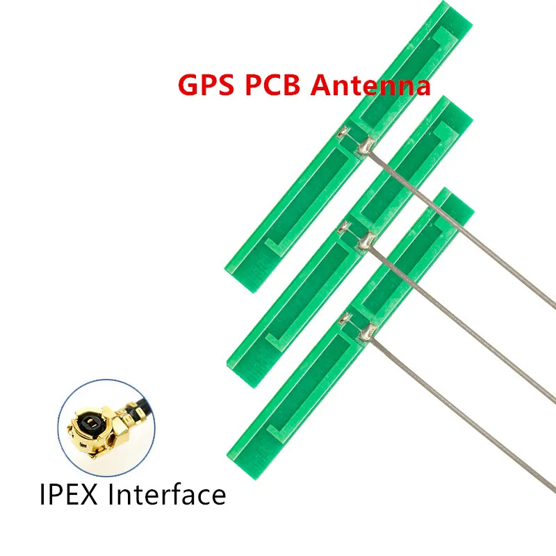 GPS built-in MIKROSCHEMOS, antenos didelis pelnas 3dbi įvairiakryptė antena IPEX sąsaja RG1.13 13cm ilgio laidas