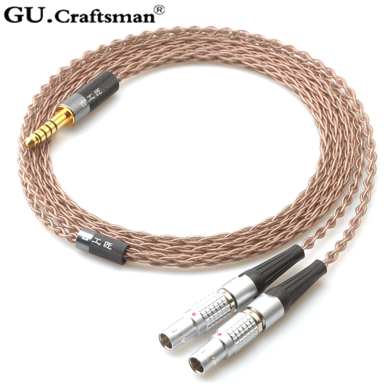 GUCraftsman 6N OCC vario Focal utopia 4Pin XLR 2,5 MM/4.4 MM balansas, Ausinių atnaujinti kabelis
