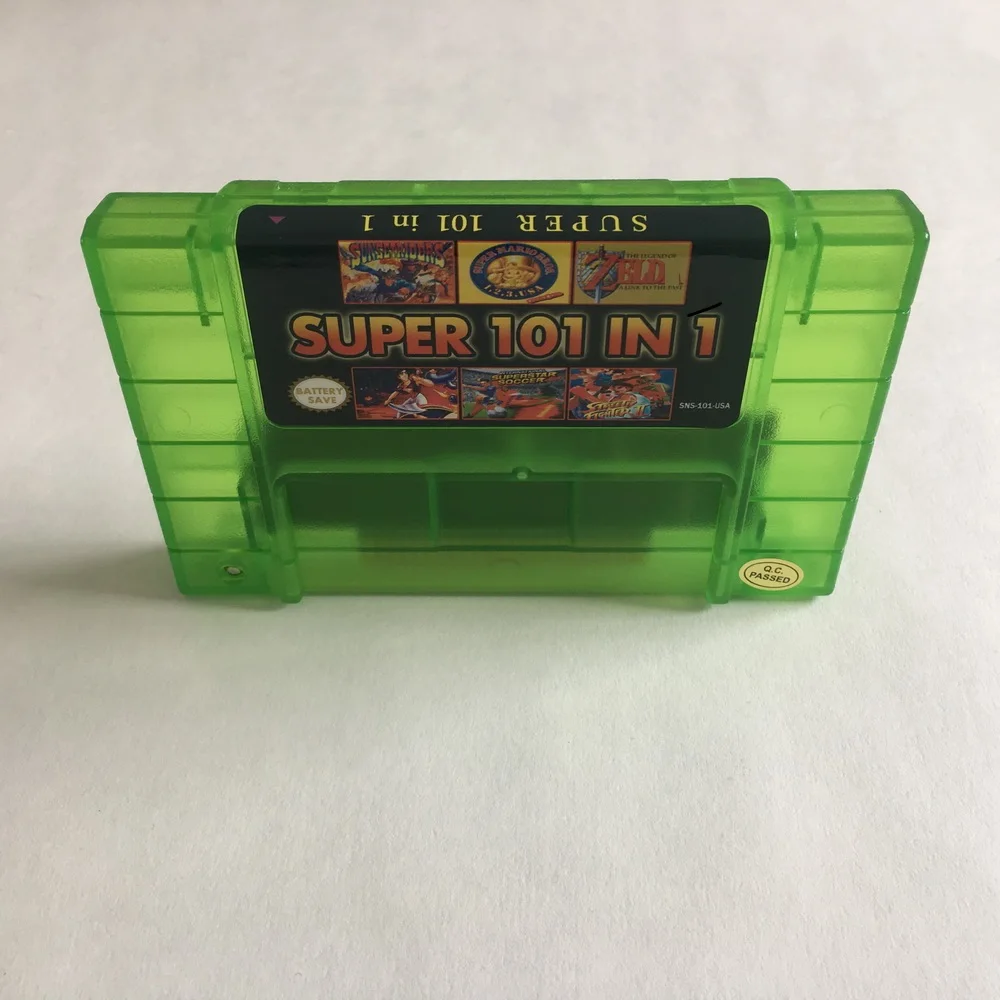 Geriausios SNES Vaizdo Žaidimų Kasetė 101 1 SNES Žaidimų Kasetė 16 Bitų SNES Žaidimus Prekės NTSC-U/C JAV, Kanados anglų