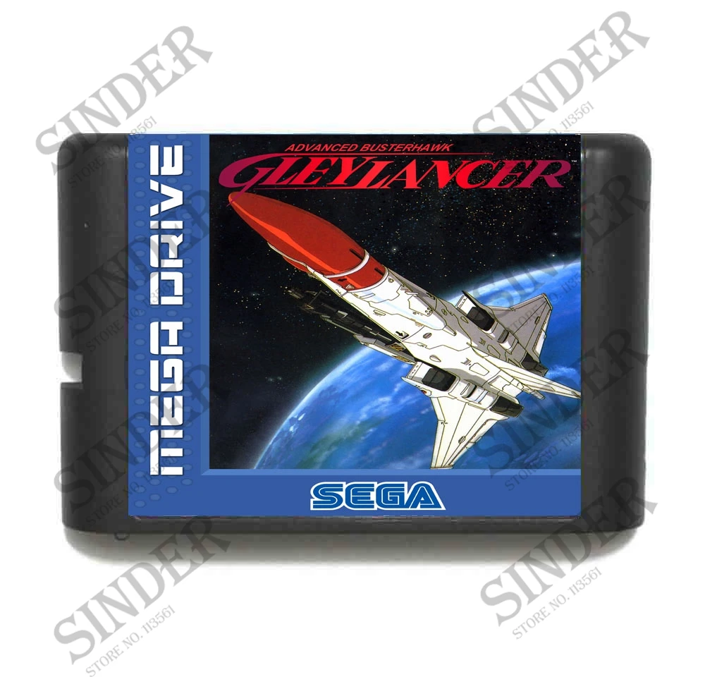 Gleylancer 16 bitų MD Žaidimo Kortelės Sega Mega Drive Genesis