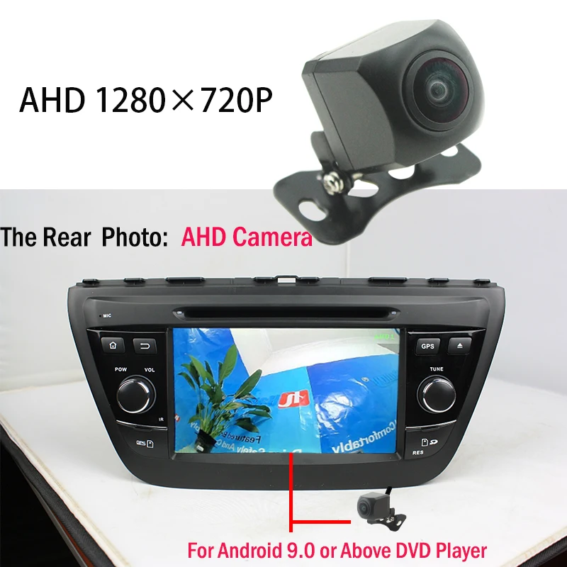 HAINAUT 1280x720P 170 Laipsnių Fisheye Objektyvas Žvaigždės Naktinio Matymo metaliniu korpusu veidrodinį Vaizdą Automobilio Galinio vaizdo Atvirkštinio Atsarginės HAINAUT Fotoaparatas