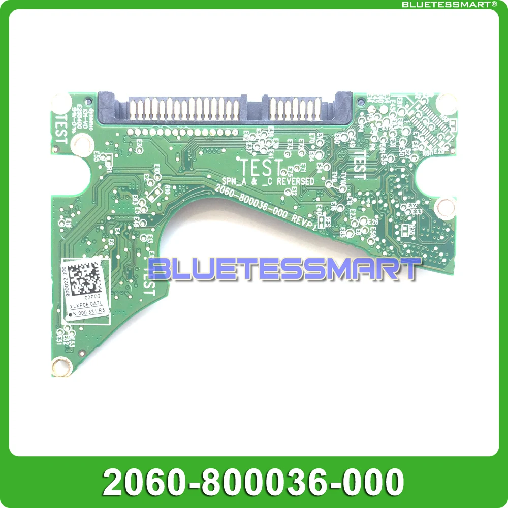 HDD PCB logika valdybos spausdintinių plokščių 2060-800036-000 REV P1 (WD kietąjį diską, remontas, duomenų atstatymas su SATA sąsaja