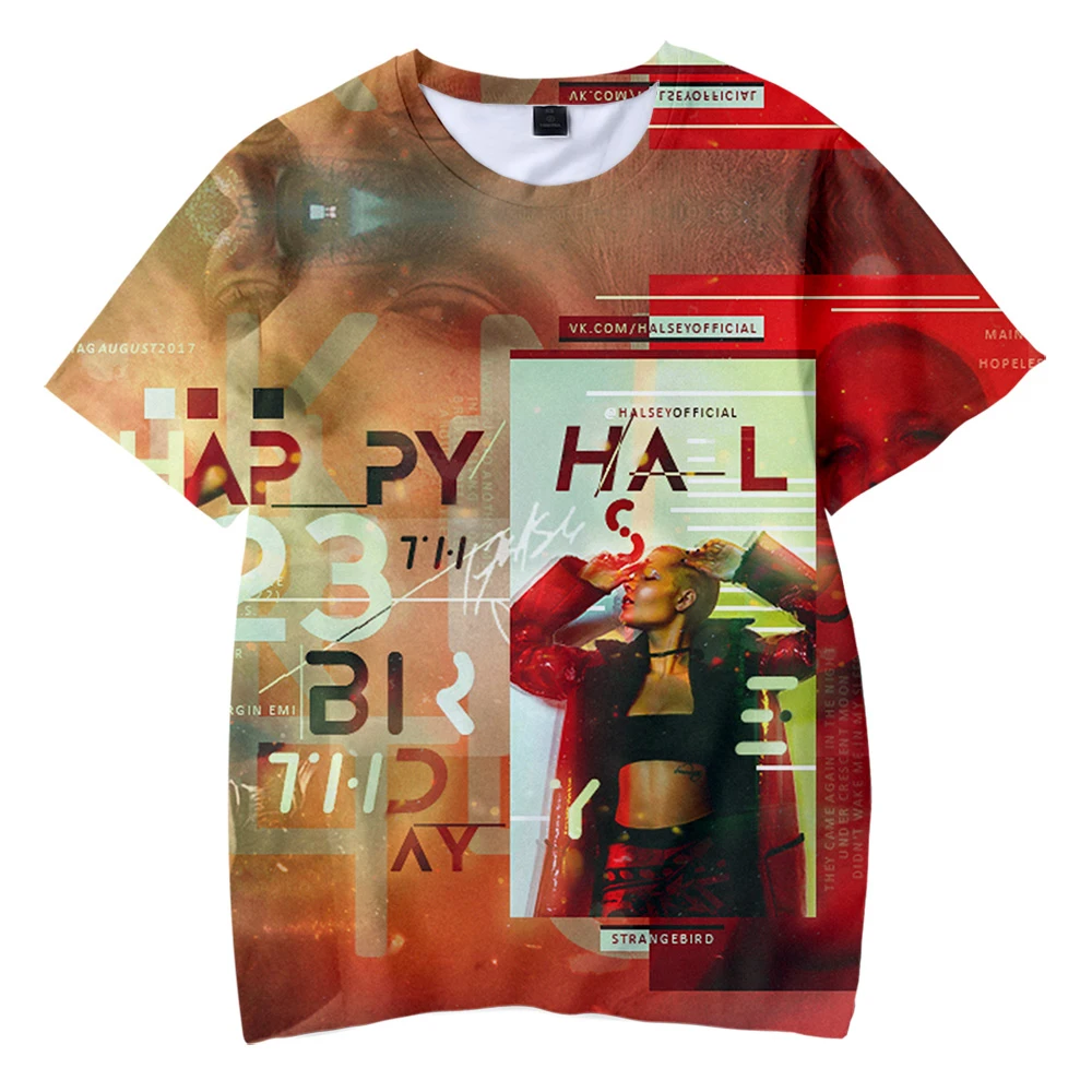 Halsey 3D Atspausdintas Šeimos Atitikimo marškinėliai Mados Vasaros trumpomis Rankovėmis Tshirts 2019 Karšto Pardavimo Atsitiktinis, Madinga Streetwear marškinėliai