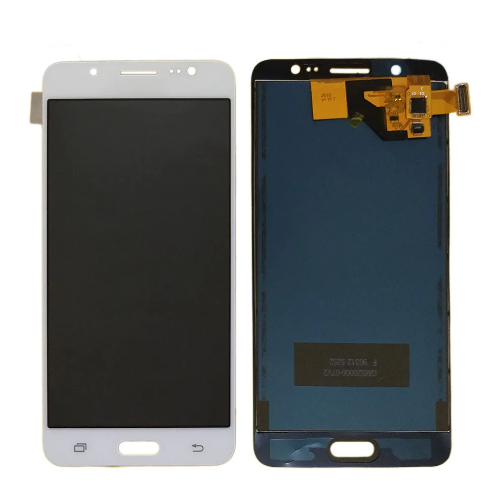 J510 lcd Samsung Galaxy J5 2016 LCD SM-J510F J510G J510Y J510M J510 J510FN LCD Ekranas Jutiklinis Ekranas skaitmeninis keitiklis Asamblėja