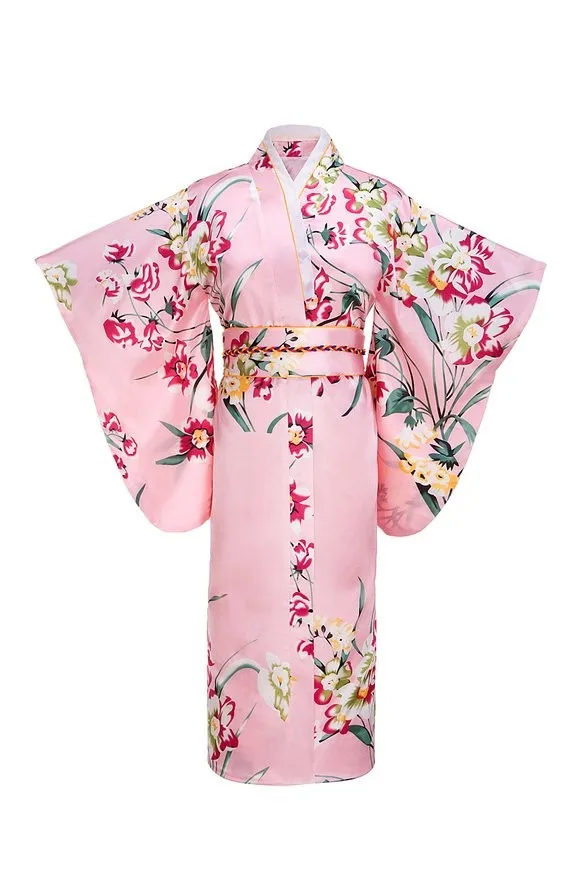 Japonijos Tradicinių Kimono Yukata Su Obi Derliaus Moterų Vakarinę Suknelę Geiša Kimono Derliaus Moterų Etape Parodyti Cosplay Kostiumas