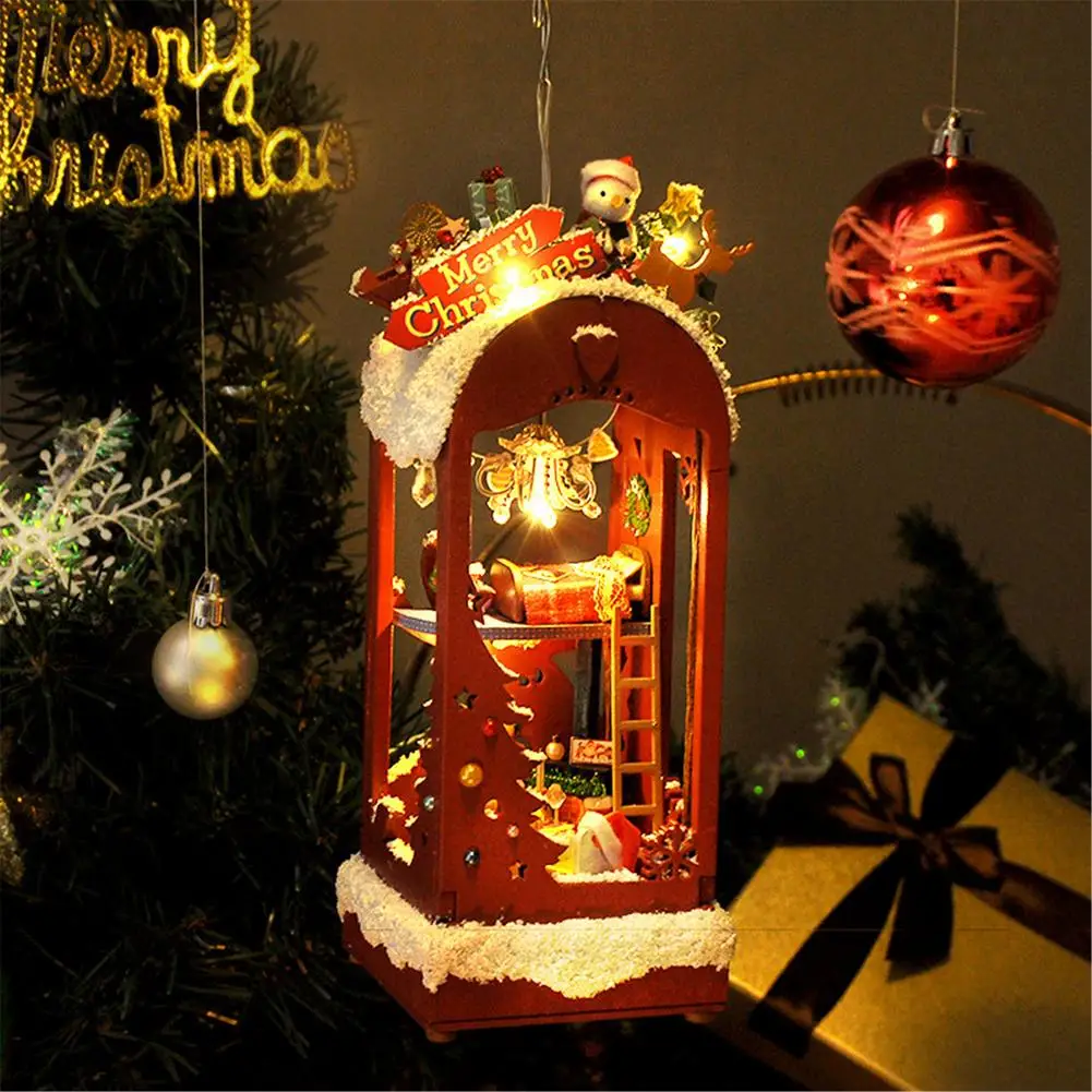 Kalėdų Salono Name Miniatiūriniai Namuose LED Šviesos Dekoracija Namuose Kalėdų Papuošalai Navidad Noel Naujųjų Metų 2021