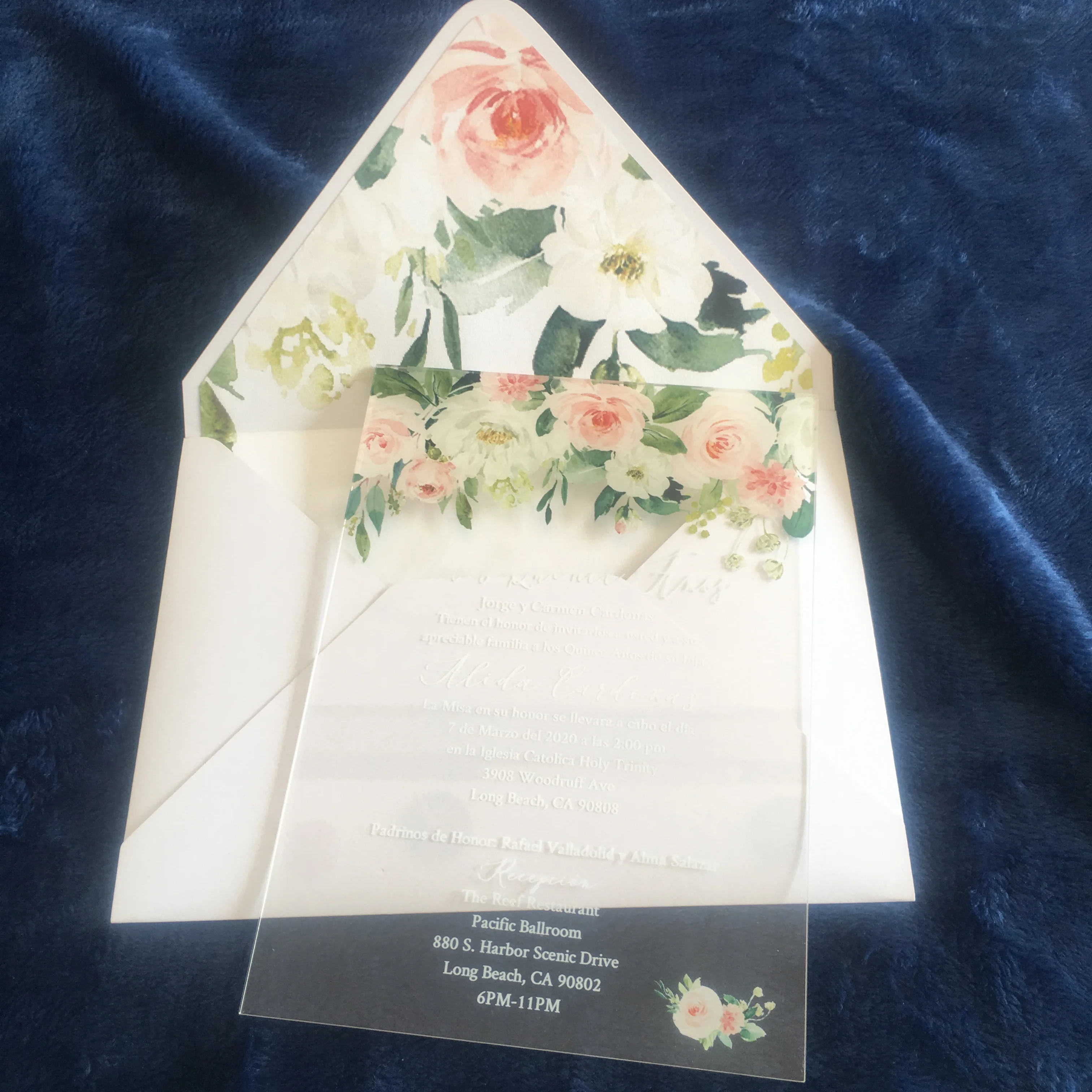 Karališkosios vestuvės pakvietimo, 50pcs elegantiškas išgalvotas romantiškas gėlių balta word 