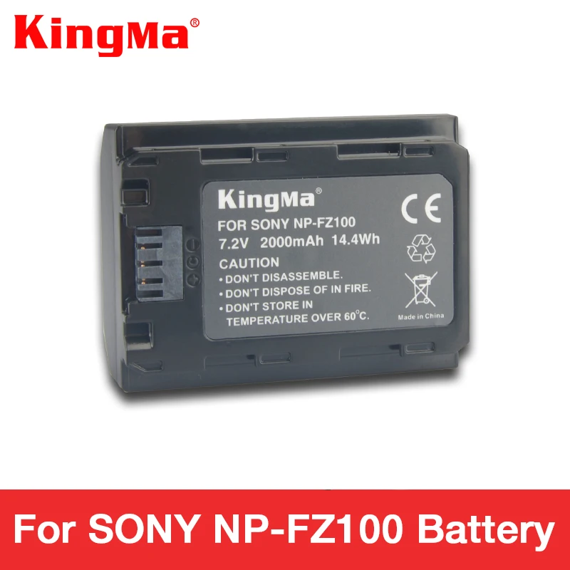 KingMa np fz100, baterija NP-FZ100 baterija 2000 mAh SONY ILCE-9 A7m3 a7r3 A9 7RM3 vieną micro kamera