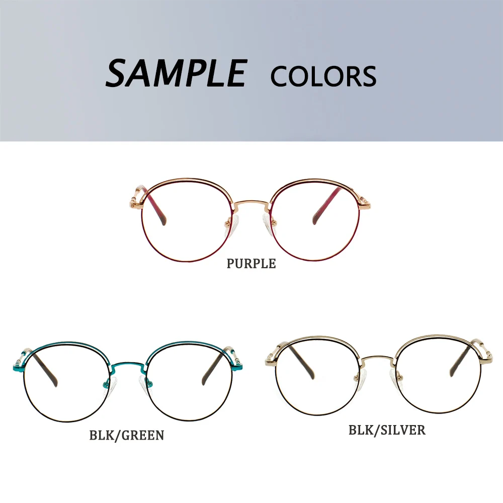 Kinija didmeninė naujus metalinius akinių rėmelius optinis moterų trumparegystė akiniai