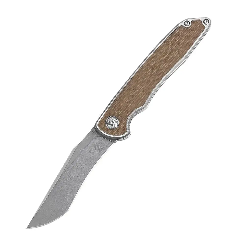 Kizer medžioklės peilis KI4510A4 Matanzas titano & micarta rankena peilis su s35vn plieno ašmenys naudinga lauko rankiniai įrankiai
