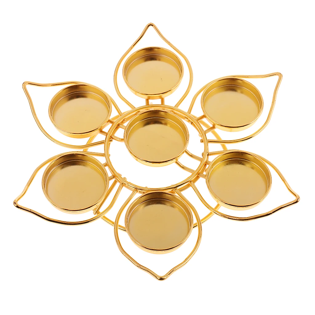 Klasikinis Aukso Lydinio Lotus Flower Buda Lempos Laikiklis Žvakių Laikikliai Dekoro Dovana