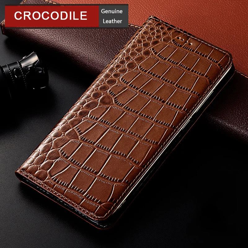 Krokodilas Originali Odos Atveju XiaoMi Redmi 7 6 6 6a 7a K20 Pro S2, Y2 Y3 eiti prabangus Odinis Flip Cover