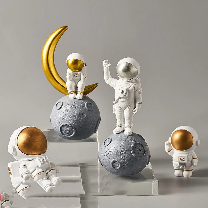 Kūrybos Erdvės Astronautas Statula Derva Modelis Kambarį Namuose Kalėdų Aksesuarai, Namų Dekoro Figūrėlės Dekoro Astronautas Dovanos