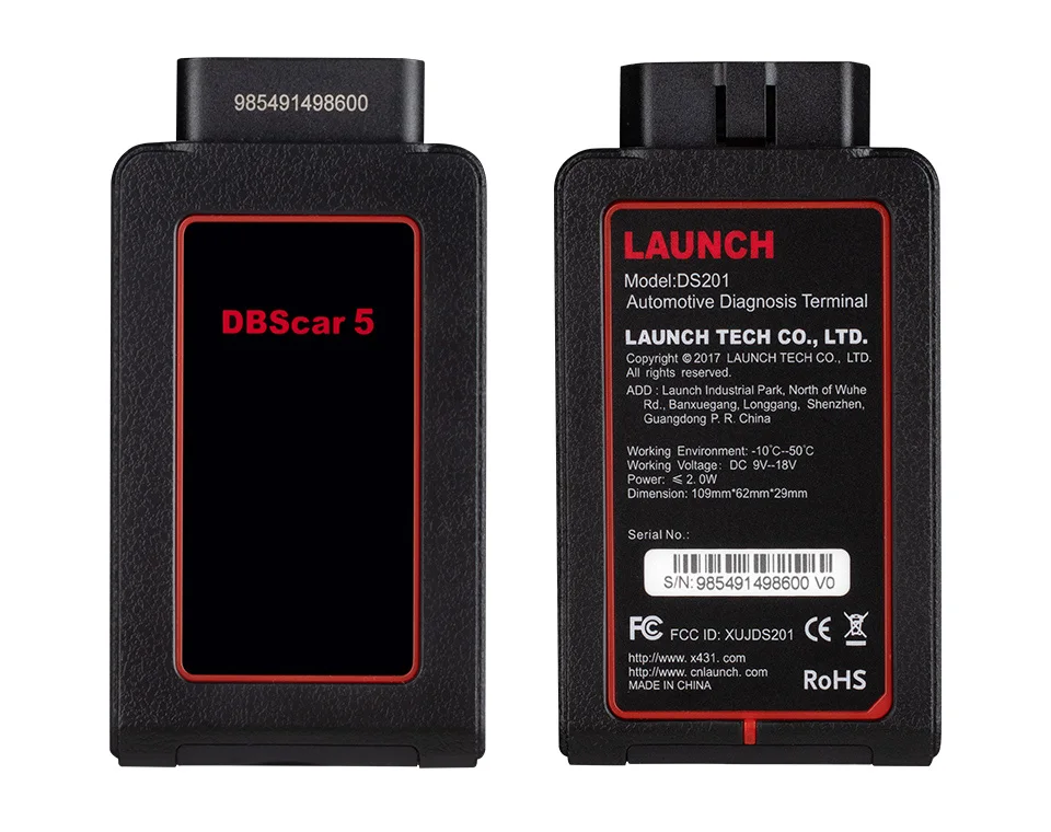 LAUNCH X431 DBScar5 jungtis dirbti su X431 V PRADĖTI DBScar 5 adapteris LAUNCH X431 v Bluetooth jungtis