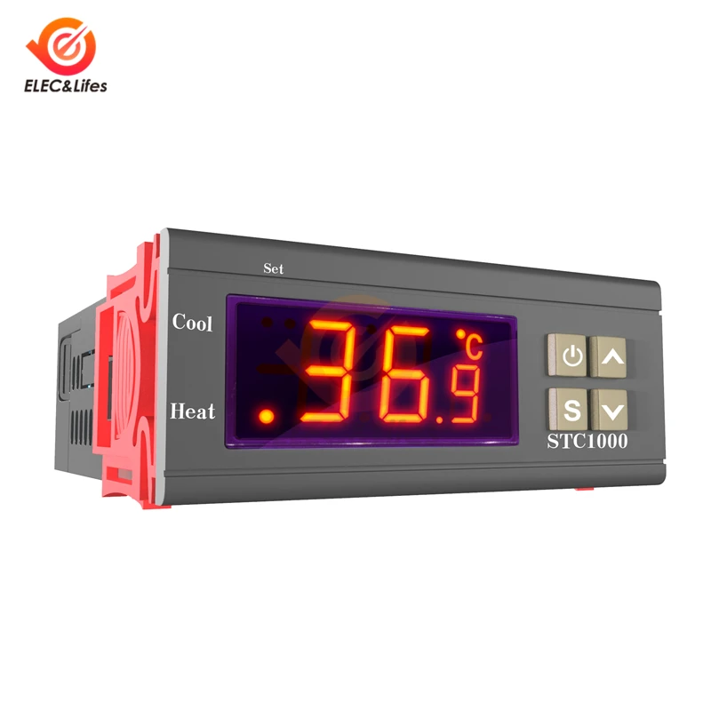 LED Skaitmeninis Temperatūros Reguliatorius STC-1000 STC 1000 12V 24V 220V 10A Relay Thermoregulator termostatas už šildytuvas šaldiklis šaldytuvas