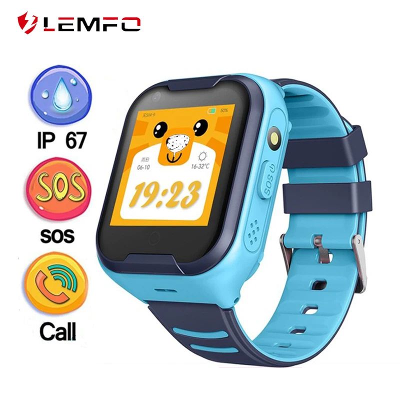 LEMFO G4H 4G Vaikai Smart Žiūrėti GPS Wifi IP67 atsparus Vandeniui 650Mah 1,4 Colio Ekranas, Kamera, Priimti Vaizdo Ryšį Smartwatch Berniukų, Mergaičių