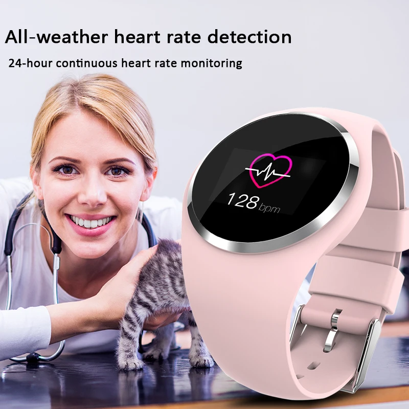 LIGE 2020 Naujas smart apyrankę lady IP67tanchesport Smartwatch stebėti dažnis širdies suspaudimo arterialemontrast Sporto Žiūrėti