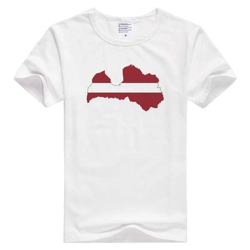 Latvijos Rygos vėliavos trumpas rankovės atsitiktinis Vyrai Moterys T-shirt Patogus Marškinėlius Cool Spausdinti Viršūnes Mados Tees GA1057