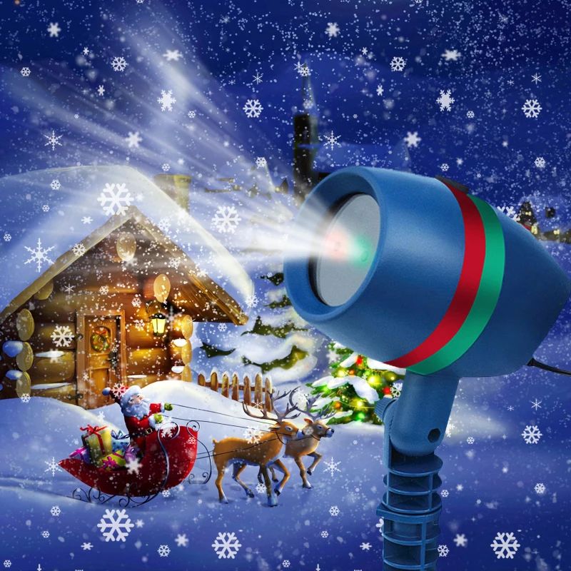 Lauko Kalėdų Lazerinis Projektorius Žvaigždžių Dušai šviesos Lauko Vandeniui IP65 Sodo Puošmena Snaigės Lazerinius Projektorius, šviesos