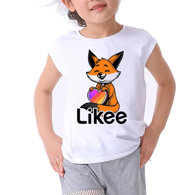 Likee mados t-shirt animacinių filmų grafika berniukas marškinėlius viršūnes berniukai mielas gyvūnas vaikams drabužių mergaičių marškiniai, vaikiški drabužiai
