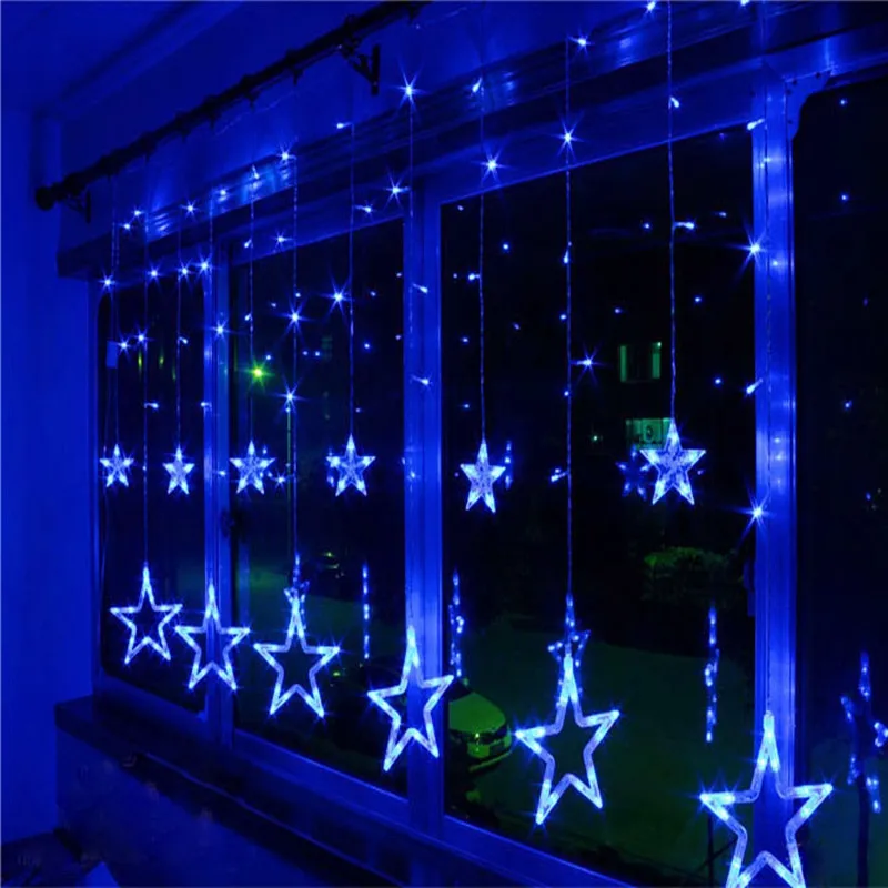Linksmų Kalėdų Dekoracijas namams LED Star Langą String Žibintai Pasakų Žibintai Kalėdų Žiburiai Navidad Dekoro Noel