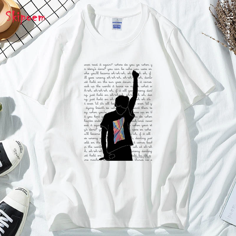 Louis Tomlinson Marškinėlius Moterims Korėjos Stiliaus Harajuku Kawaii Tumblr Estetinės Derliaus Gotikos Plius Dydžio Marškinėliai, Femme Viršuje Tees
