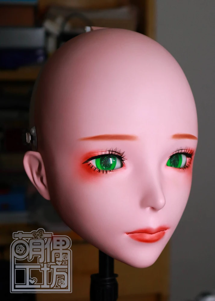 (MO625)Super Kokybės Rankų darbo Moteriška Derva Visa Galva Kaukė Su Užrakto Japonijos Cosplay Personažas Kigurumi Kaukė Crossdresser Lėlės