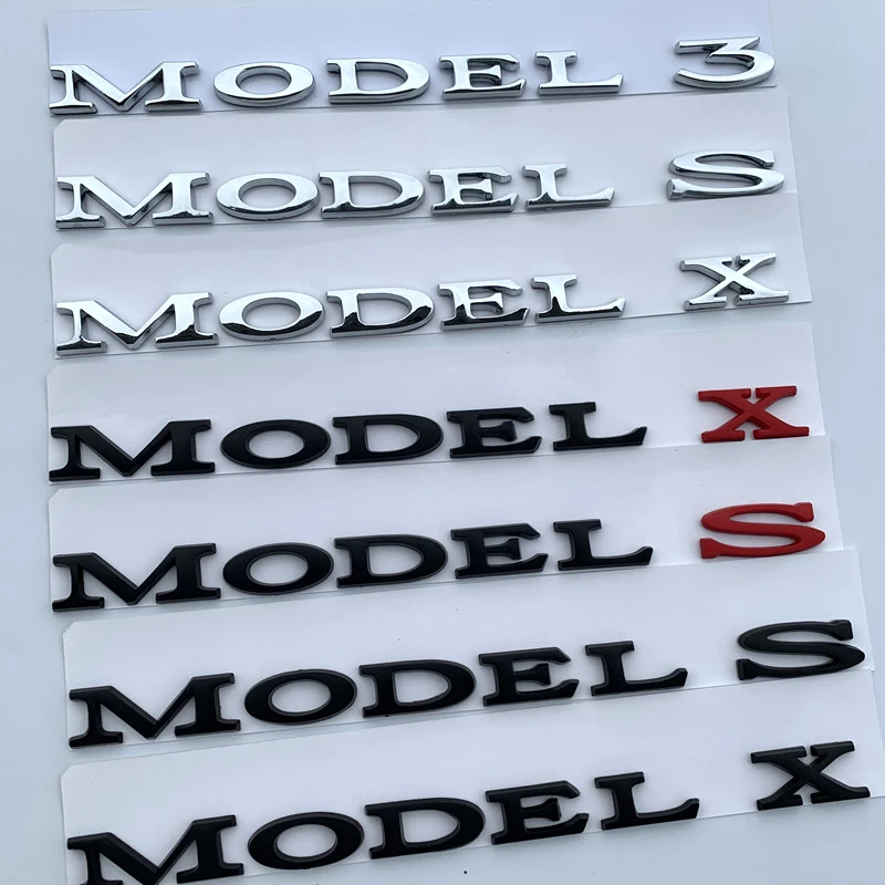 MODELIS 3 5 S MODELIS X Raidės Emblema už Tesla 