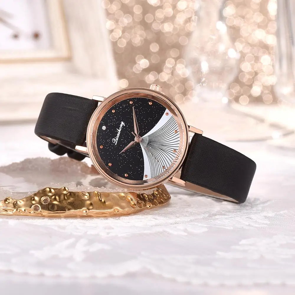 Mados Kūrybos Paprastas Kvarcas Žiūrėti Moterų Suknelė Odos Laikrodžiai Moterų Black Laikrodis Ponios Apyrankę Žiūrėti Montre Femme Reloj