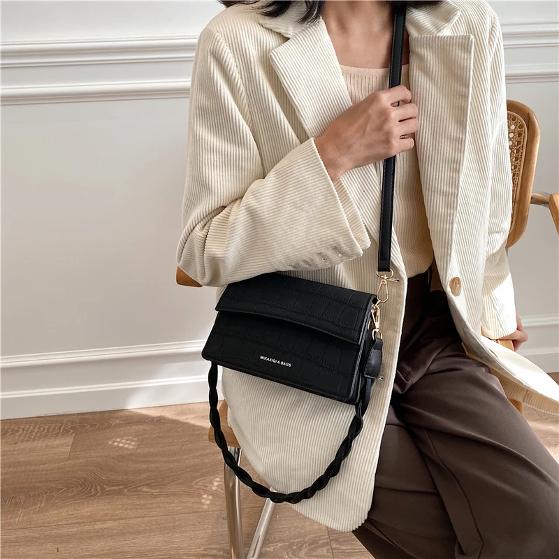 Mados paprastas mažas kvadratas maišelį 2020 m. žiemos naujus moteriškus maišelį prabangos dizaineris moterų maišelį lady pečių maišą laisvalaikio krepšys