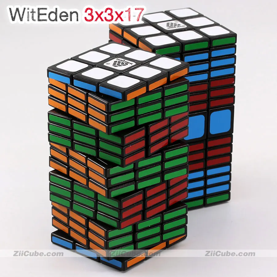 Magic Cube 3 3 17 WitEden 3x3x17 Versija 1 ir 2 Magic Galvosūkiai Stebuklinga Cubo Lipdukai 3*3*17 Aukšto Lygio Twist Logika Antress Žaislai